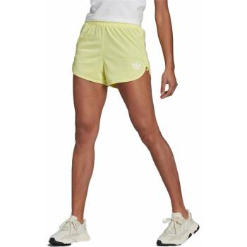 Image 1 of Adidas Originals Zip-Up Shorts Yellow