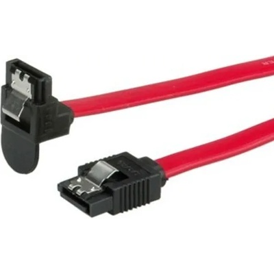 Roline Кабел Roline 11.03. 1564, SATA3 към SATA3, 0.5m, ъглов, червен (11.03.1564)