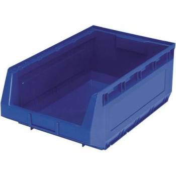 Manutan Plastový box 19 x 30,3 x 48,5 cm, modrý