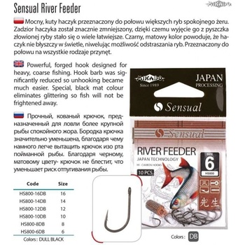 MIKADO HOOK SENSUAL RIVER FEEDER DB vel.6 10 ks