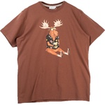 LAKOR Мъжка тениска LAKOR Booze Moose T-Shirt - Chicory Coffee (216-7671-0112)