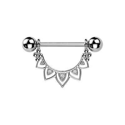 Šperky4U Ozdobný piercing do bradavky BR01028