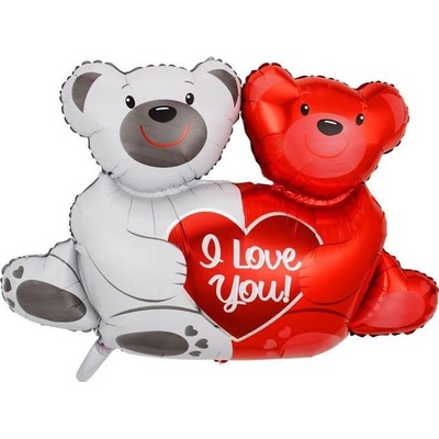 Cakesicq Fóliové balónové medvedíky i love you 100x76cm