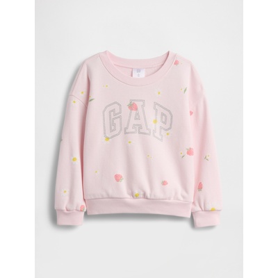 GAP Бебешки суитшърт с логото на GAP GAP | Rozov | Момичешки | 12-18 месеца
