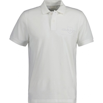 Gant polokošela Reg Tonal Shield SS Rugger biela