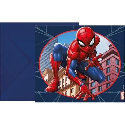 Procos s.a. Party pozvánky Spiderman - Crime Fighter 6 ks