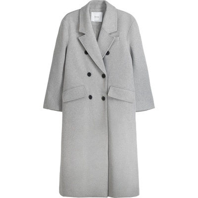 Bershka Преходно палто сиво, размер M-L