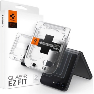 Spigen Samsung Z Flip5 5G SPIGEN EZ FIT защитно стъкло за екран 2бр. 2.5D, 9H + рамка, TRANSFER AGL06525 (AGL06525)