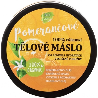 Vivaco přírodní tělové máslo s bio pomerančovým olejem 150 ml