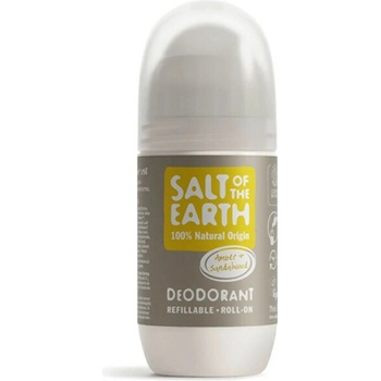 Salt-Of-The-Earth Amber & Santalwood Deo roll-on plnitelný přírodní kuličkový dámský deodorant 75 ml