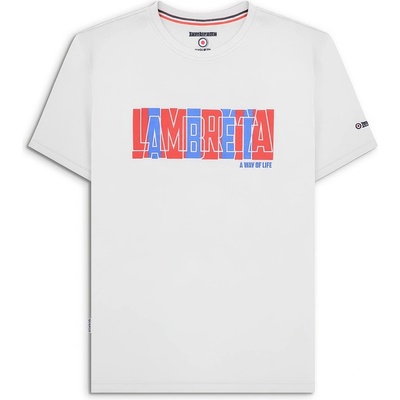 Lambretta Тениска Lambretta Men's Regular Fit T-Shirt - White