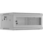 Lanberg Комуникационен шкаф, Lanberg rack cabinet 19" wall-mount 4U/600x450 with perforated door grey (flat pack) (WF01-6404-23S) - megamag
