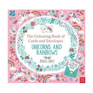 National Trust: The Colouring Book of Cards and Envelopes - Unicorns and Rainbows | REBECCA JONES (ISBN: 9781788000895)