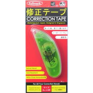 Fullmark Лентов коректор, Fullmark CORTAPE06GN, лентов(5мм), 6м, зелен (CORTAPE06GN)