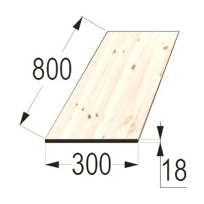 Spárovka SM 18x300 x 800 průběžná A/B