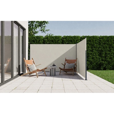 BestBerg BBSU-2S300BG Dvojitá zatahovací markýza/boční zástěna 180 x 600 cm béžová