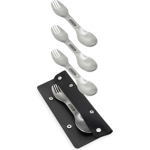Black+Blum Комплект прибори за хранене OUTDOOR, комплект от 4 бр. , сребърен, неръждаема стомана, Black+Blum (BBOLSP001)