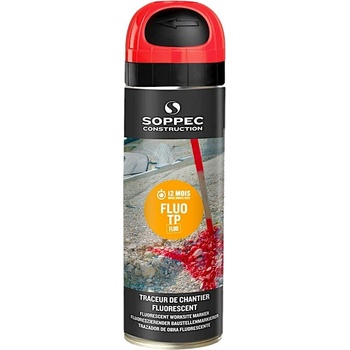 SOPPEC značkovací sprej Fluo T.P. 500ml - červený