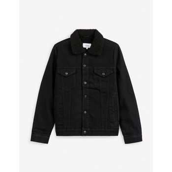 Celio Черно мъжко дънково яке с косъм Celio Cudensherp Celio | Cheren | МЪЖЕ | S