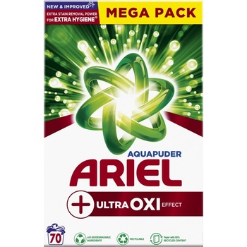 Ariel +Ultra Oxi prášek 4,55 kg 70 PD