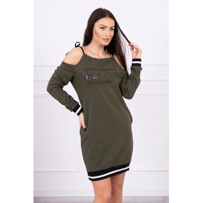 Tres Chic šaty MI62182 khaki