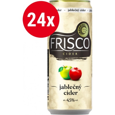 Frisco Jablečný Cider 24 x 330 ml (plech)