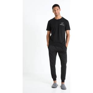 Celio Черна мъжка пижама на шарки Celio Fipyauber Celio | Cheren | МЪЖЕ | S