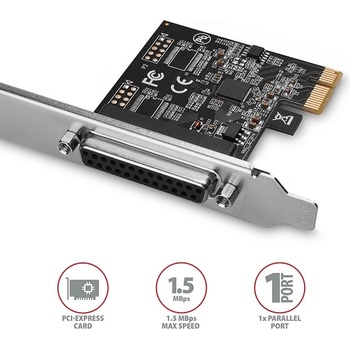 AXAGON PCI-E Card, 1x Parallel, AXAGON PCEA-P1N (PCEA-P1N)