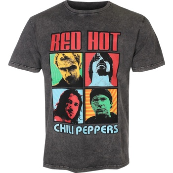 ROCK OFF Мъжка тениска Red Hot Chili Peppers - Portrait Photos Stone Wash - ROCK OFF - RHCPSTNW25MC