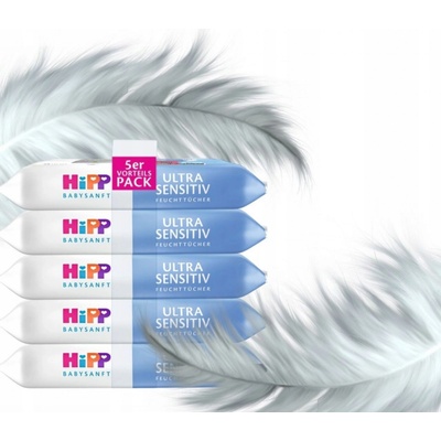 HiPP BABYSANFT Čistící vlhčené ubrousky Ultra sensitive 5 x 48 ks 240 ks – Zboží Dáma