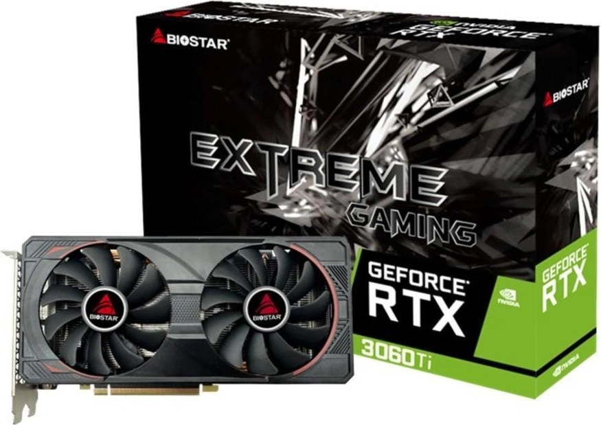 BIOSTAR GeForce RTX 3060 TI 8GB GDDR6 (BIO-VC-VN3606TM82)