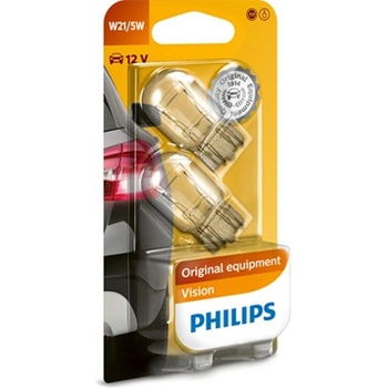 Image 1 of Philips Крушка, мигач PHILIPS W21/5W, 12V, 5/21W, 440lm, 2 бр