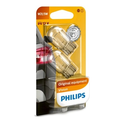 Philips Крушка, мигач PHILIPS W21/5W, 12V, 5/21W, 440lm, 2 бр