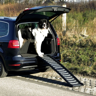 Trixie Skládací rampa plastová černo-šedá 39 x 160 cm