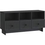 vidaXL ТВ шкаф с чекмедже Черно 102 x 34, 5 x 50 см Инженерна дървесина (893986)