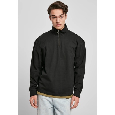 Urban Classics Мъжка блуза в черен цвят Urban Classics Heavy Troyer LSUB-TB4468-00007 - Черен, размер S