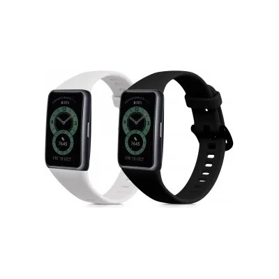 kwmobile 2x Гривна за Xiaomi Mi Band 6 - черен - 50071