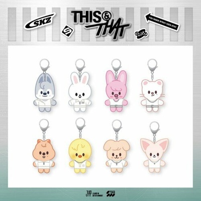 Prívesok na kľúče Import Stray Kids This & That SKZOO Costume Plush Keyring Wolf Chan