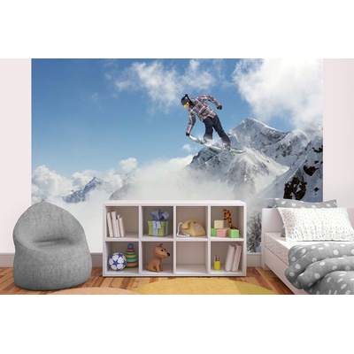 DIMEX ART Самозалепваща се флизелинова фототапета сноубордист 375 x 250 см
