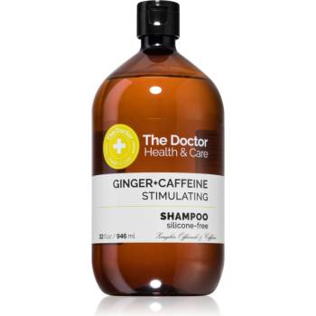 The Doctor Health & Care Ginger + Caffeine Stimulating подсливащ шампоан за слаба, склонна към оредяване коса с кофеин 946ml