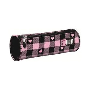 St. Majewski St. Right Pink Checkered цилиндричен ученически несесер