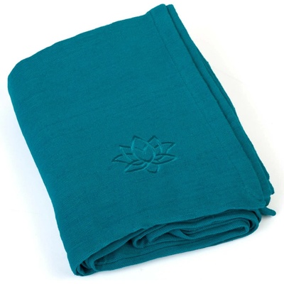 BODHI Deka na jógu SHAVASANA bavlna tyrkysová 150x200