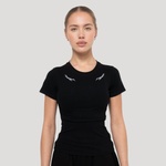 GymBeam Дамска тениска Tribal Ribbed Black XS