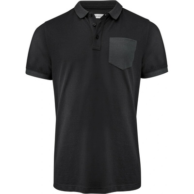 James Harvest Pinedale Polo Men těžká bavlna Two-Tone krátký rukáv pánská COT62504000201-black