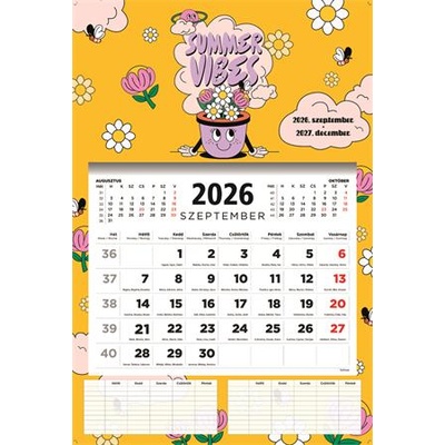TopTimer Календар, стена, ученик, учебна година 2026/2027, toptimer, "Лято (27d7640-000)