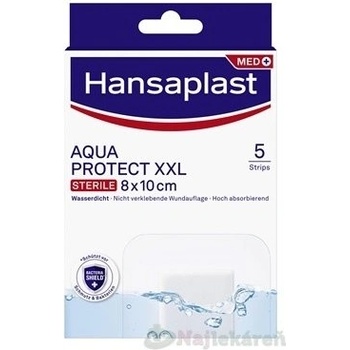 Hansaplast Aquaprotect XXL elas.náplast 8 x 10 cm 5 ks