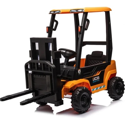 ROLLZONE Детски акумулаторен мотокар JCB 12V с функция за повдигане (BDM0959-yellow)