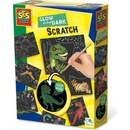 SES Vyškrabávacie obrázky dinosaury svietiace v tme