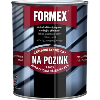 FORMEX základ na pozink S2003 základní barva na kov 600ml 0840 červenohnědý