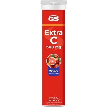 GS Extra C 500 mg eff inov.2023 príchuť červený pomaranč 25 tabliet